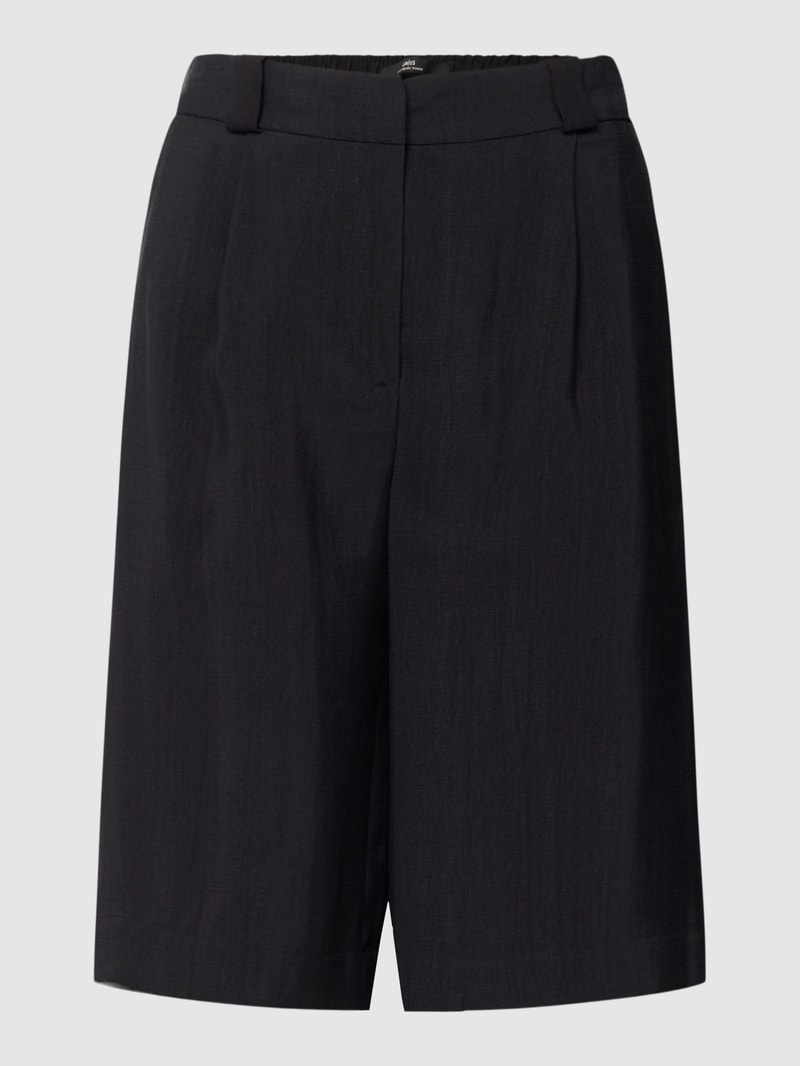 Bermudas mit Eingrifftaschen in schwarz