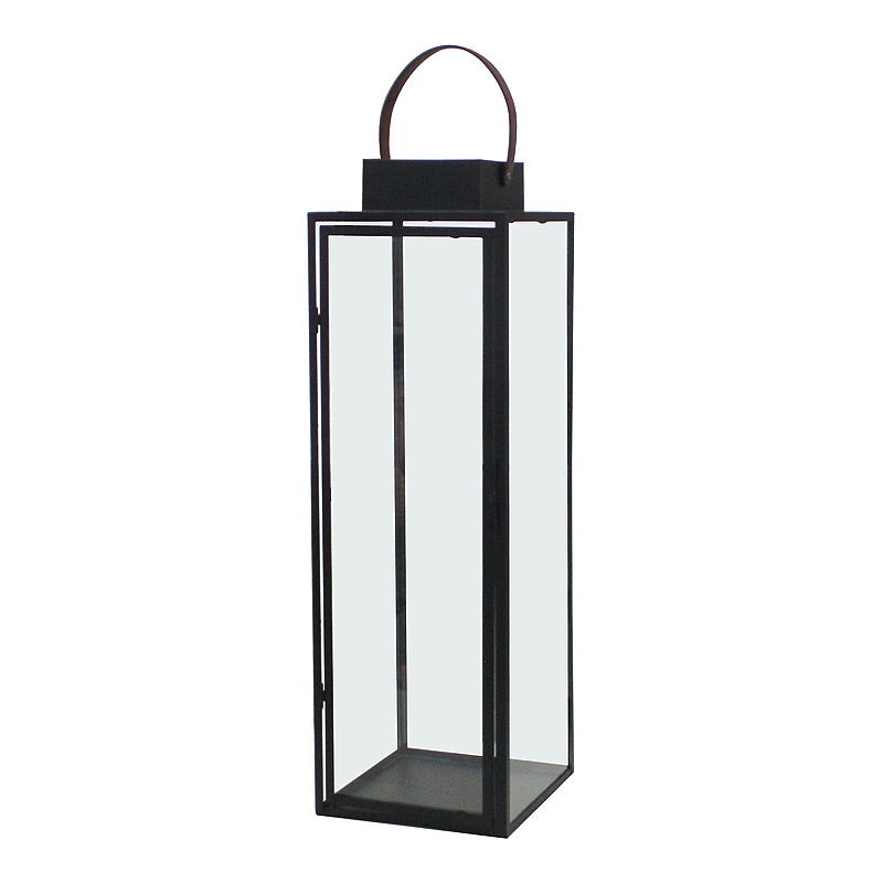 Home Lykt 20x65 cm sort metall/glass Kvitsøy