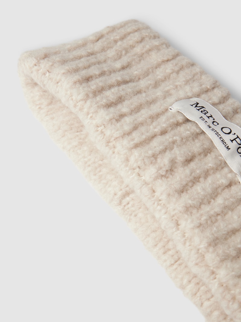 Stirnband mit Label-Detail in offwhite