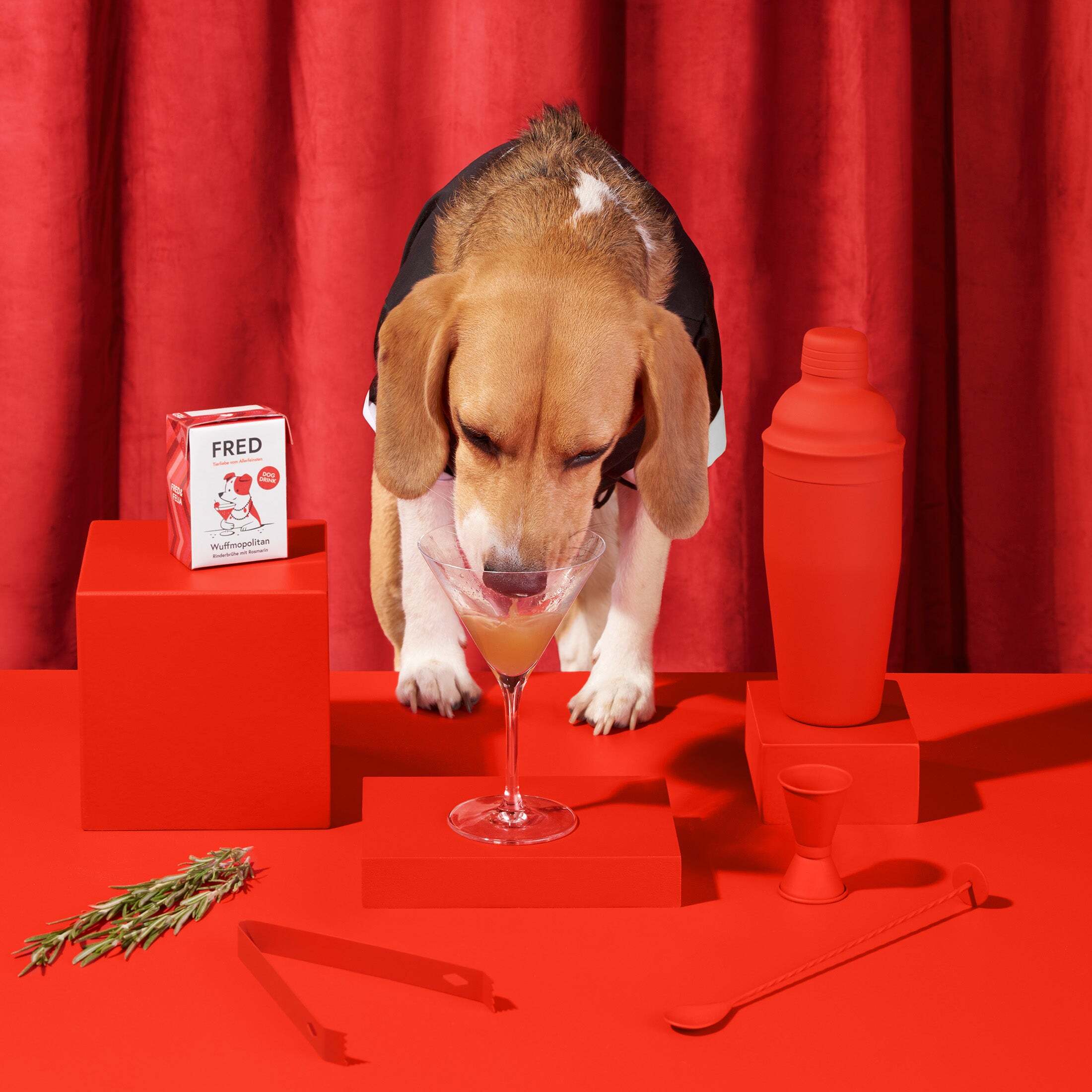 Fred & Felia Hundenassfutter Fred & Felia FRED 10x200g Dog Drink 
