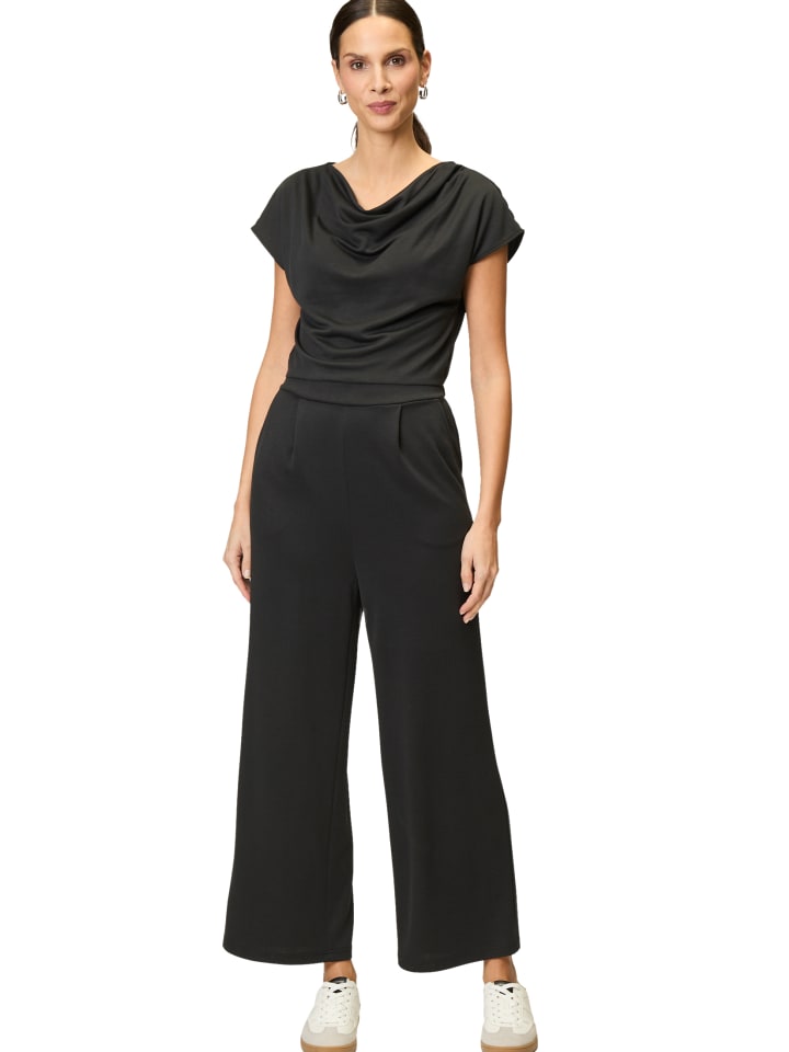 Zero  Jumpsuit mit Wasserfallausschnitt in Black Beauty günstig kaufen