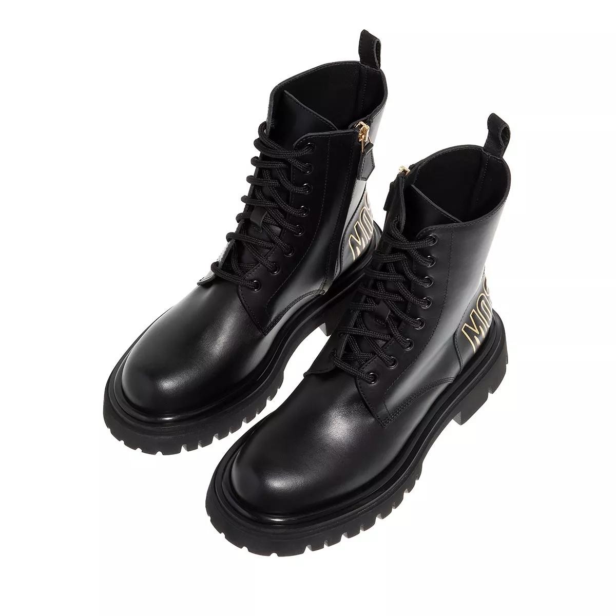 MOSCHINO Stiefeletten schwarz Schnürstiefel