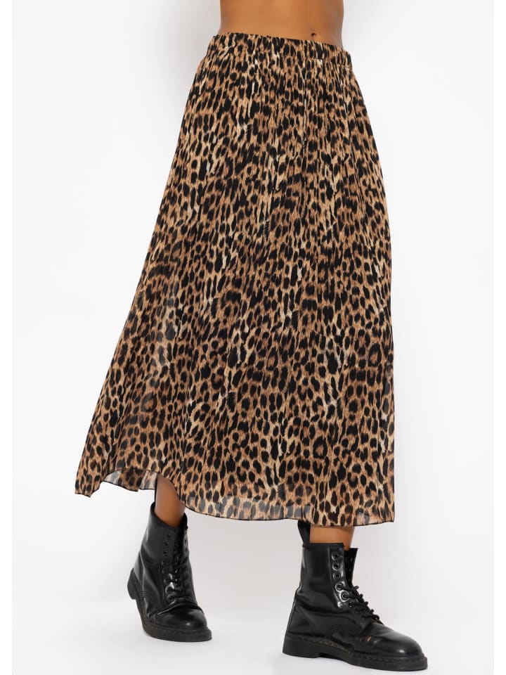 SASSYCLASSY Chiffon Rock in Braun günstig kaufen