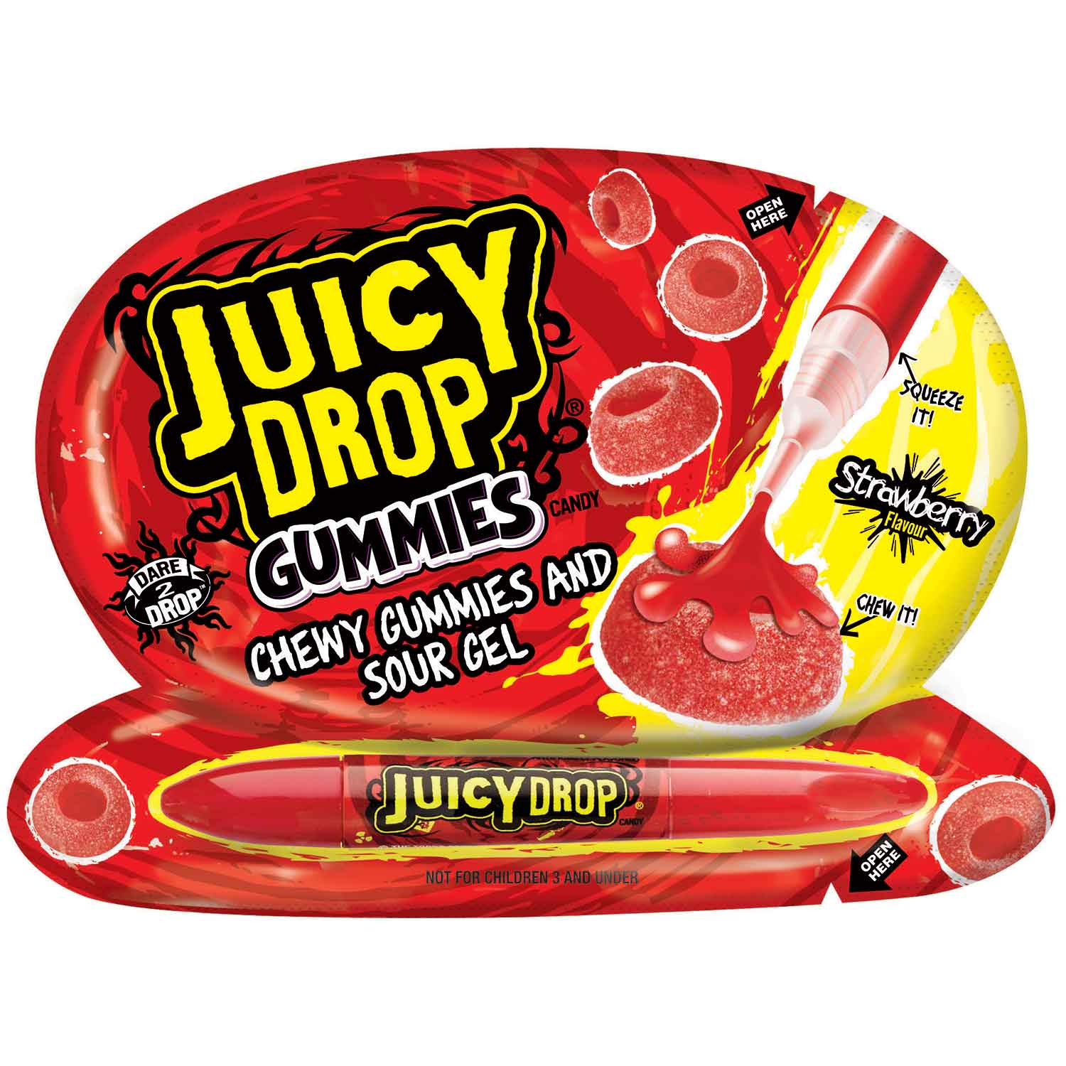 Bazooka Juicy Drop Gummies 57g