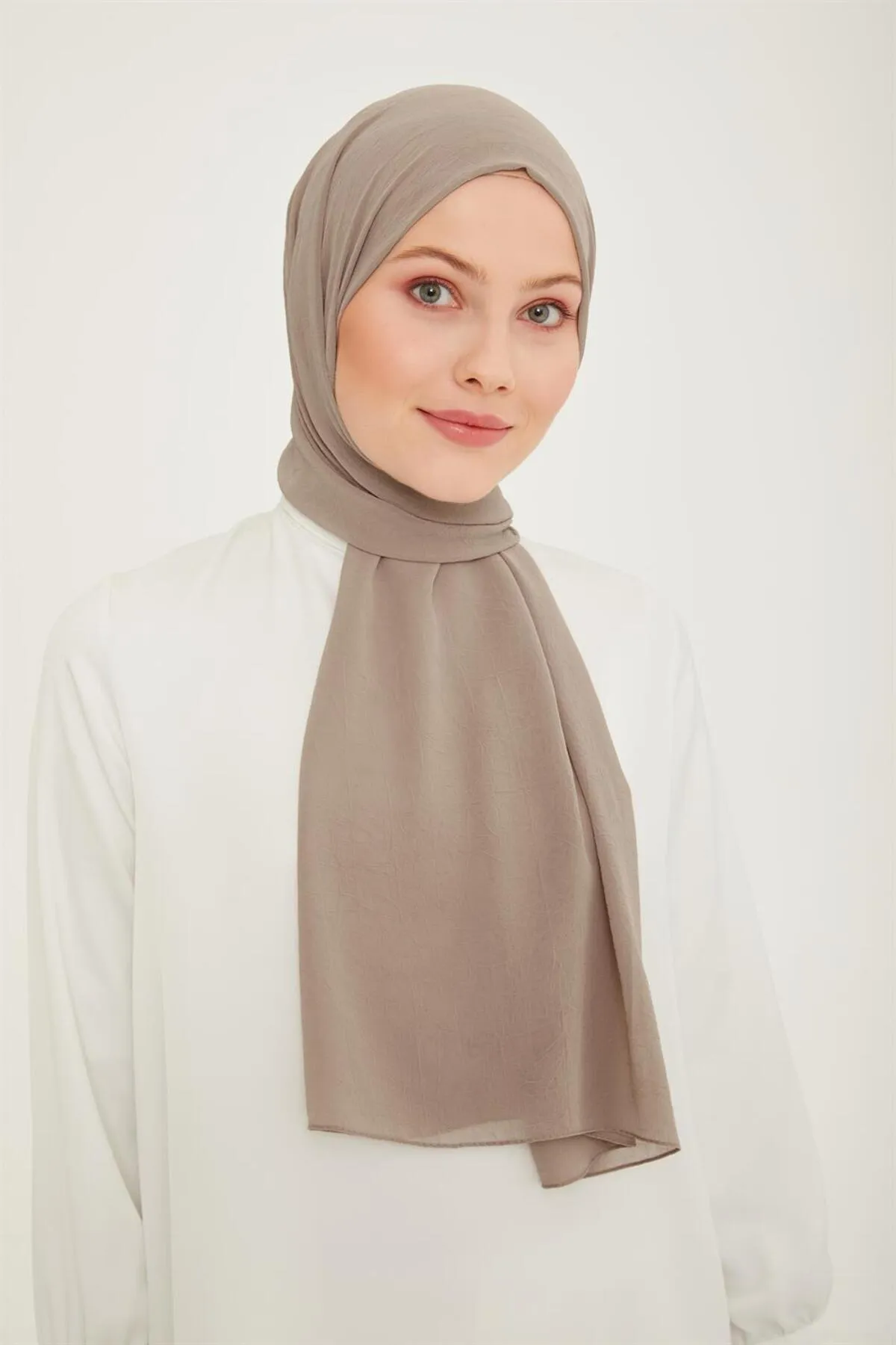Armine  Trend Crinkle-Chiffon-Schal – Atskrn-12 – Nerz