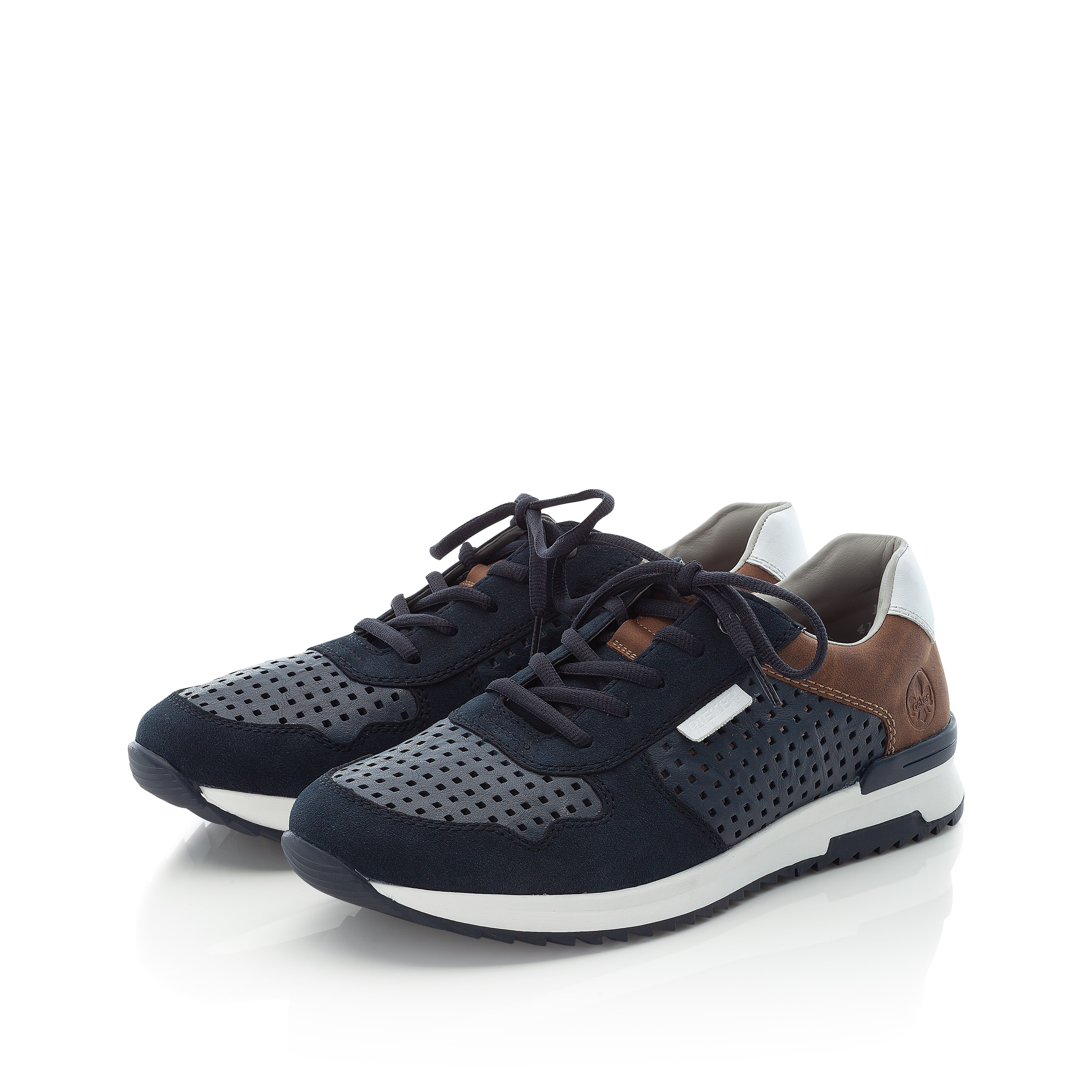 Rieker Herren Sneaker Low stahlblau