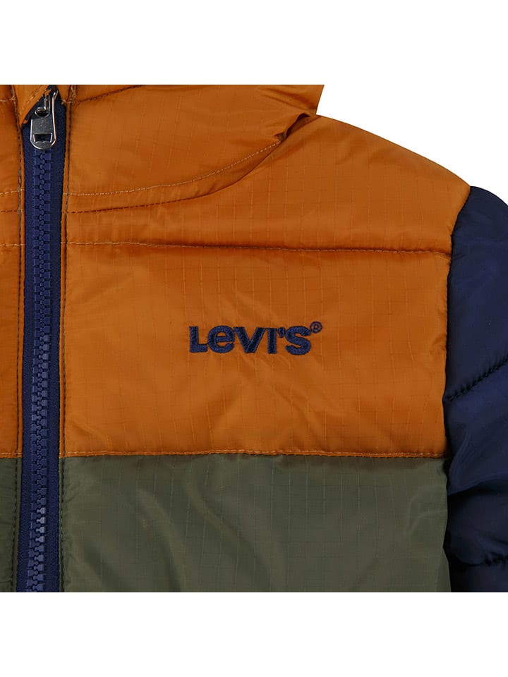 Levi's Kids Winterjacke in Dunkelblau/ Khaki/ Hellbraun günstig kaufen