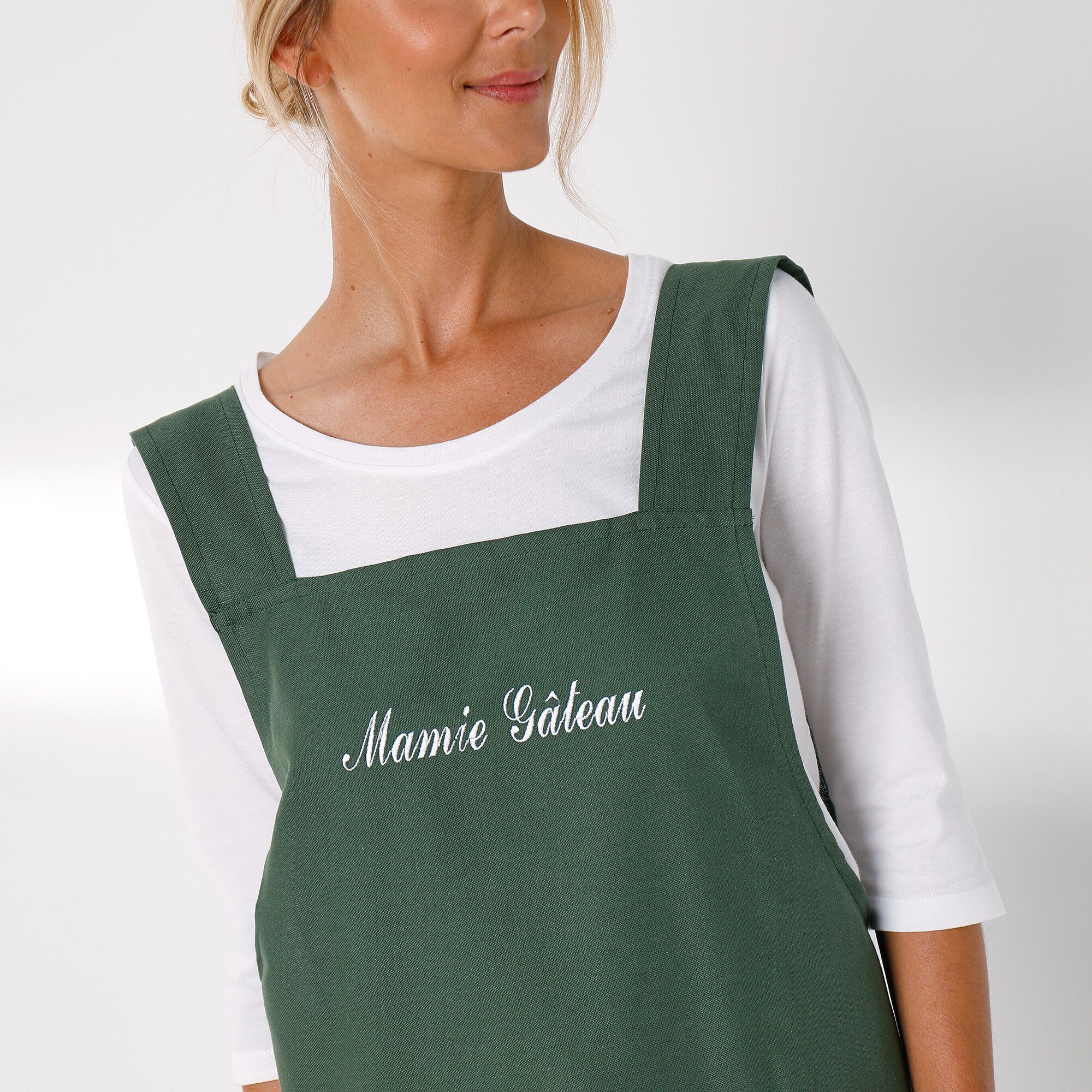 Tablier de cuisine japonais coton uni personnalisable