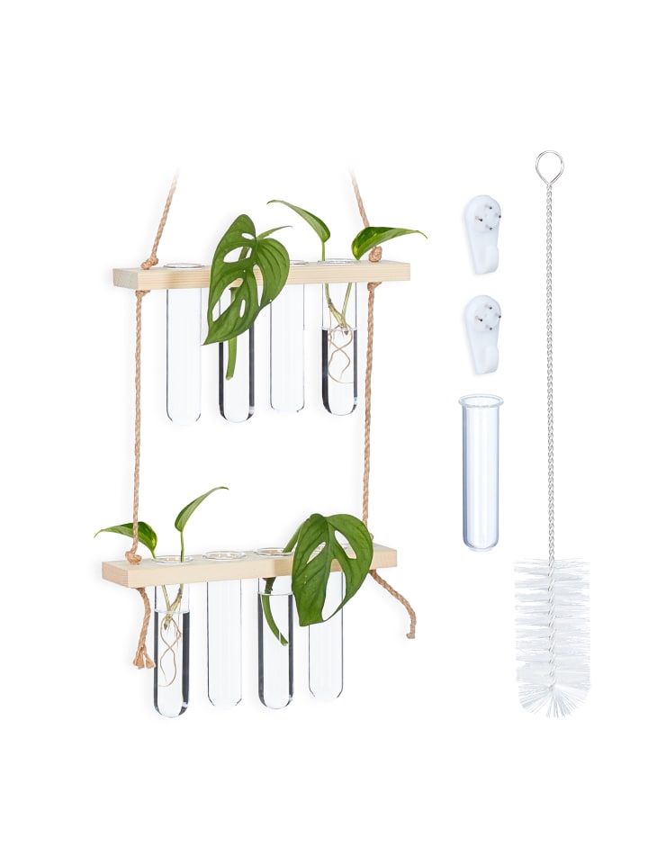 relaxdays Pflanzen Vermehrungsstation in Natur/ Transparent - Mit 2 Ebenen günstig kaufen onesize
