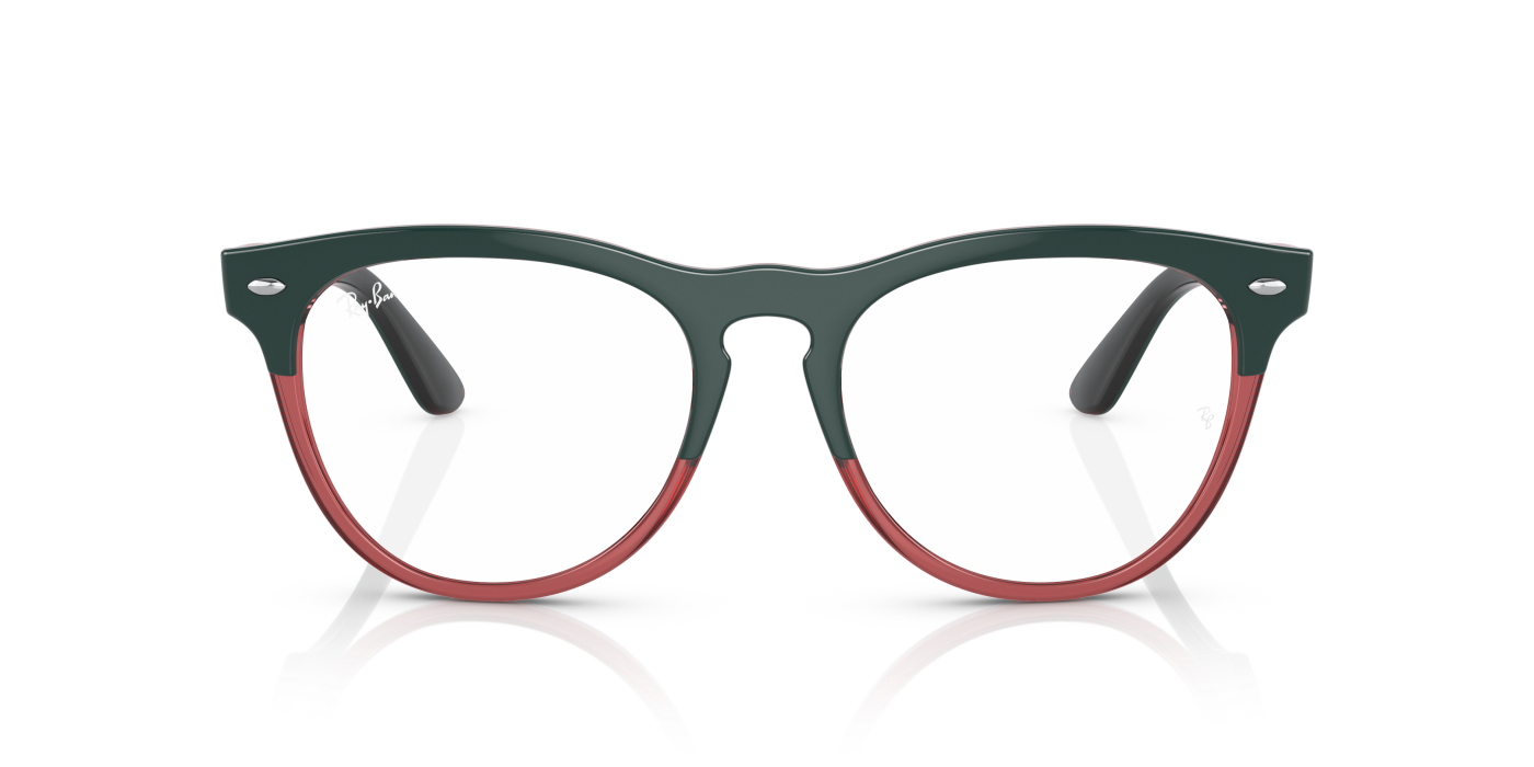 IRIS OPTICS - Verde închis lucios pe roșu deschis
