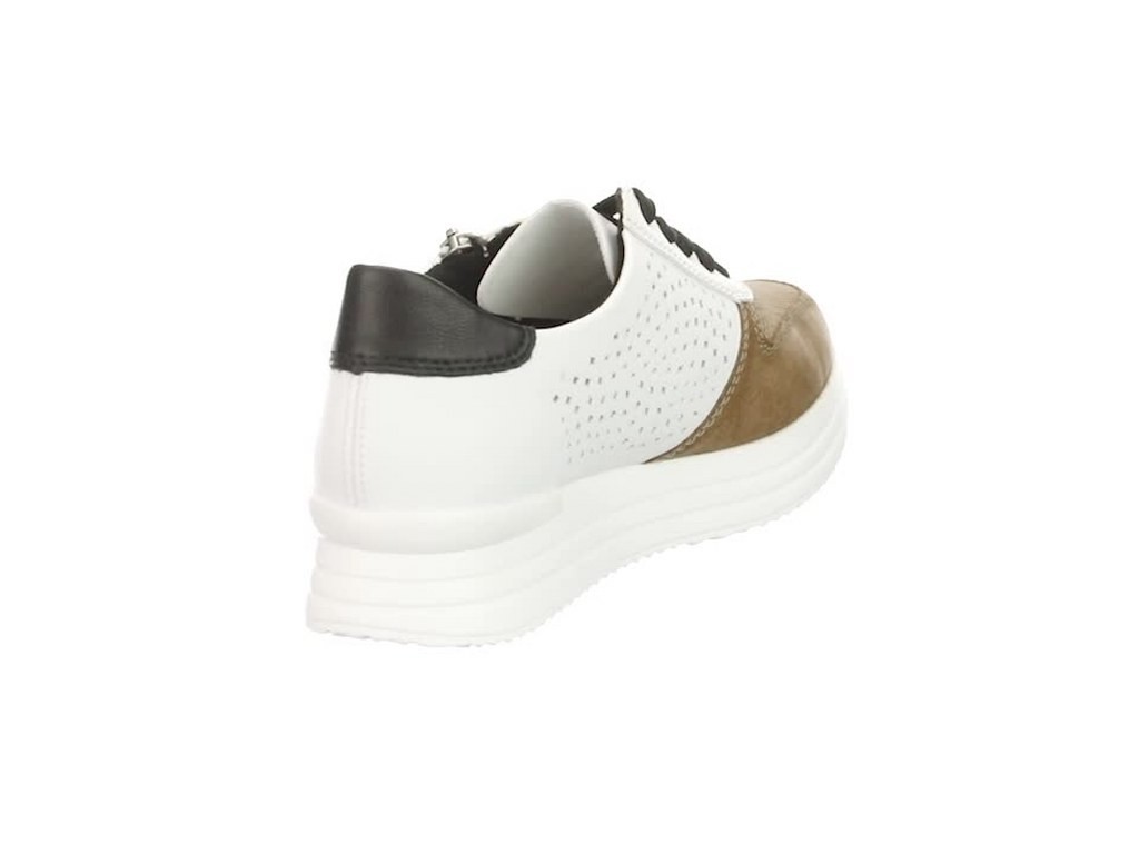 RIEKER Freizeit Schnürer taupe FSK Damen Halbschuhe