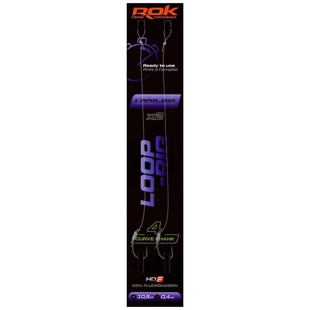 Rok Loop-Rig Curve Shank Leader (x2)