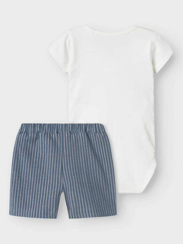 name it Sommer Taufanzug Body mit Weste & Shorts NBMHELMAR in blue mirage günstig kaufen