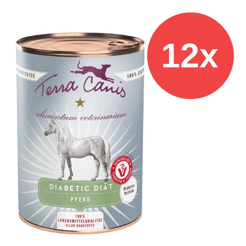 Sparpaket Terra Canis Alimentum Veterinarium Diabetic Diät 12 x 400 g
