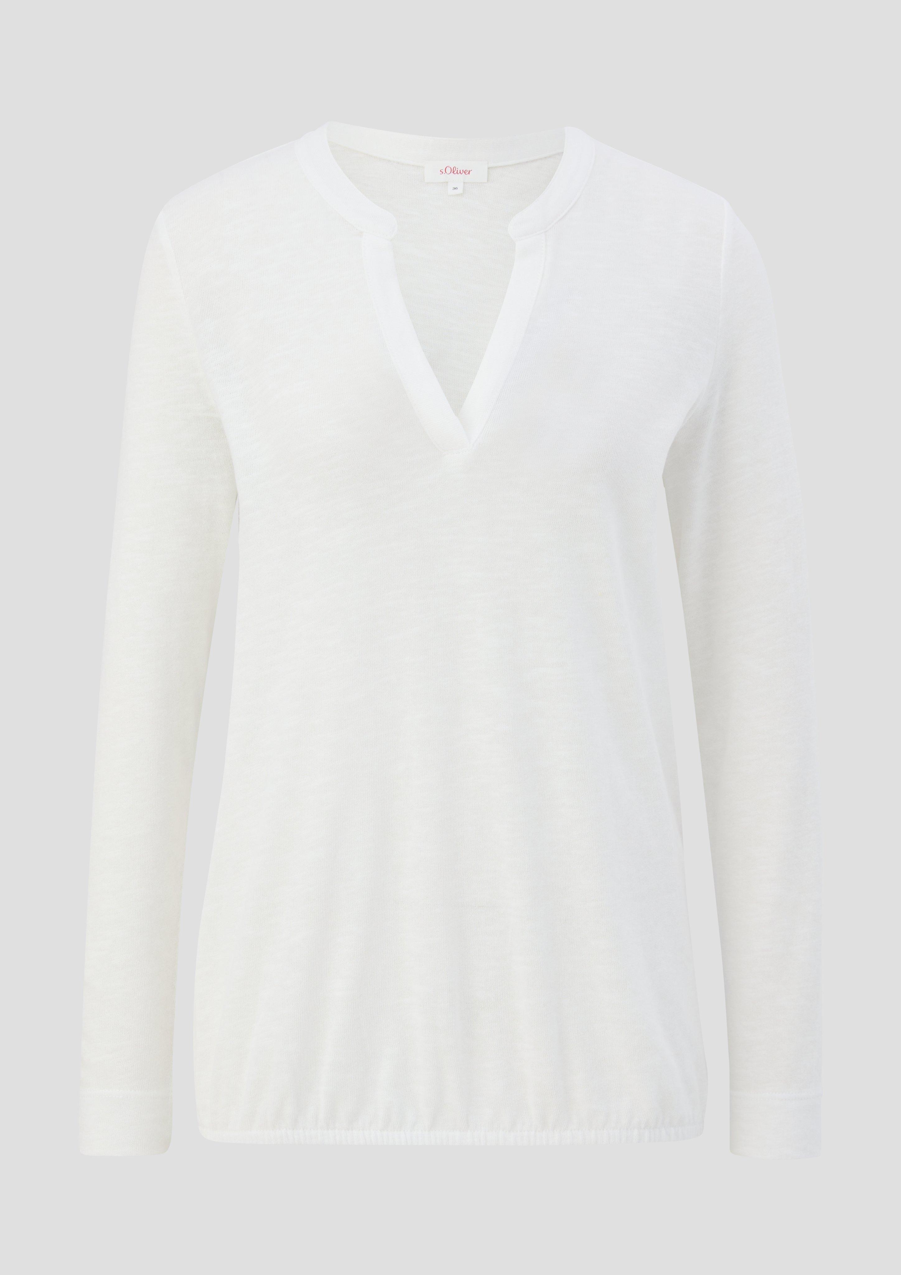 Longsleeve mit Flammgarnstruktur  2138228-0210