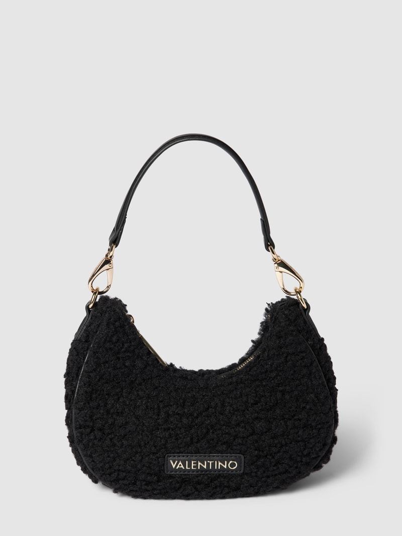 Handtasche mit Teddyfell Modell 'SPECIAL CAMY' in schwarz