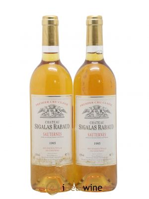 Château Sigalas Rabaud 1er Grand Cru Classé  1995 - Lot de 2 Bouteilles