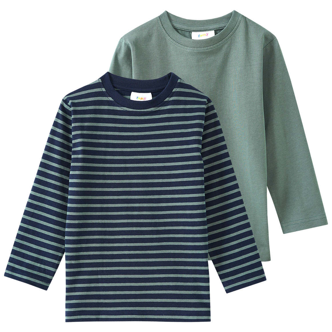 2 Jungen Langarmshirts im Set