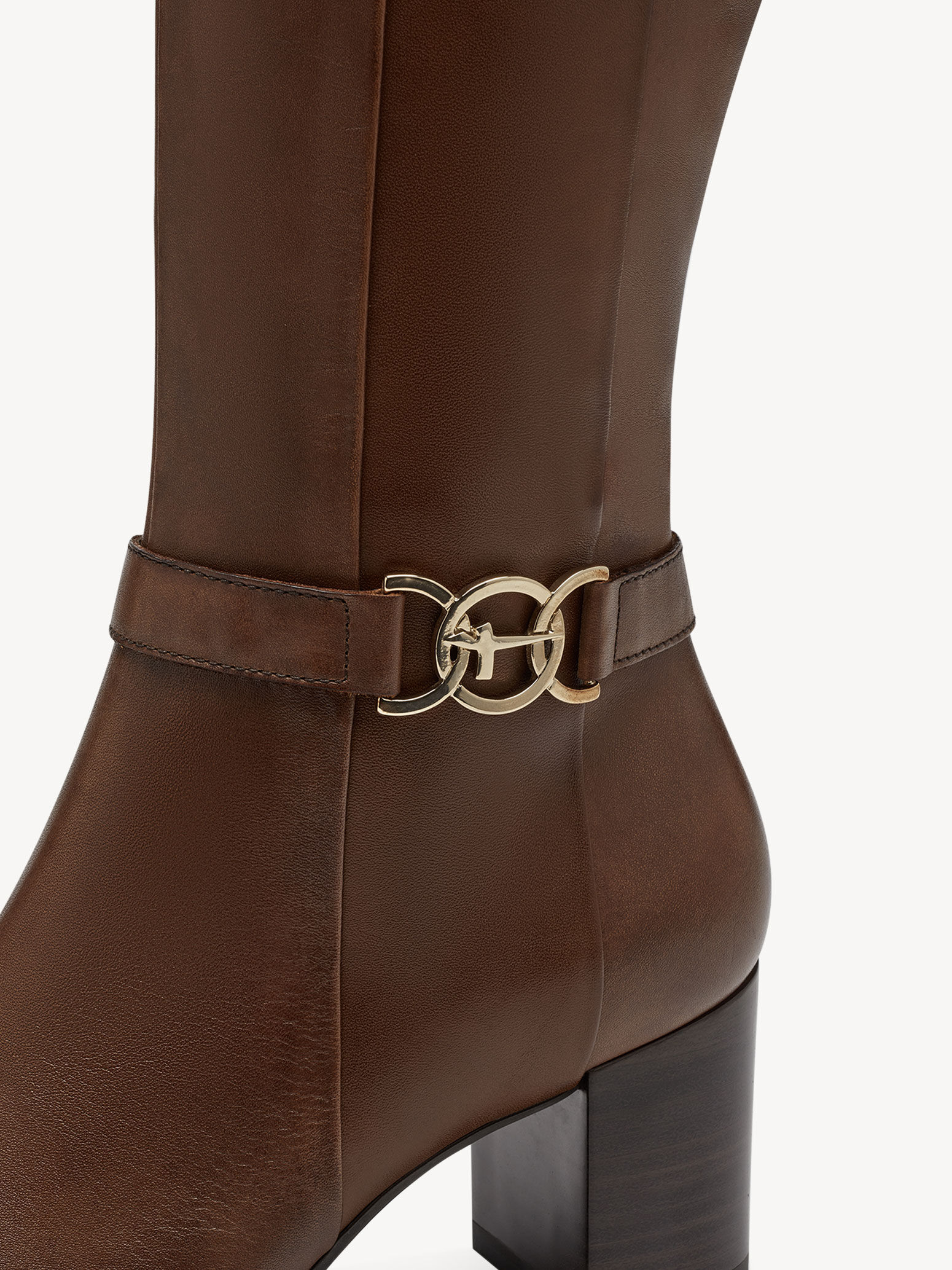 Bottine en cuir - marron