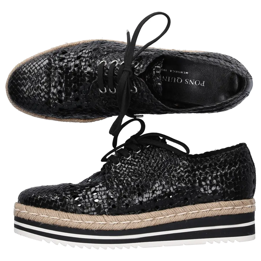 Pons Quintana - Sneaker low 8705 Kalbsleder - schwarz