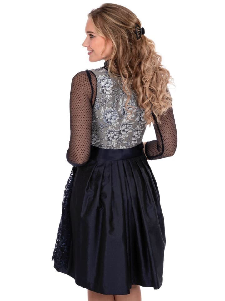 MarJo Midi Dirndl RITA in blau günstig kaufen 38