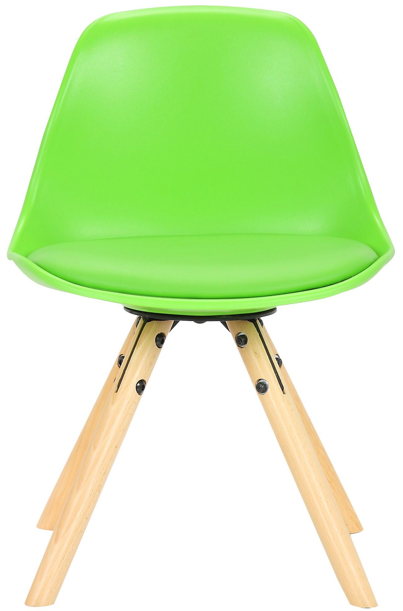 CLP 4-Fußstuhl Nakoni Kunststoff, Kinderstuhl mit Buchenholz-Gestell