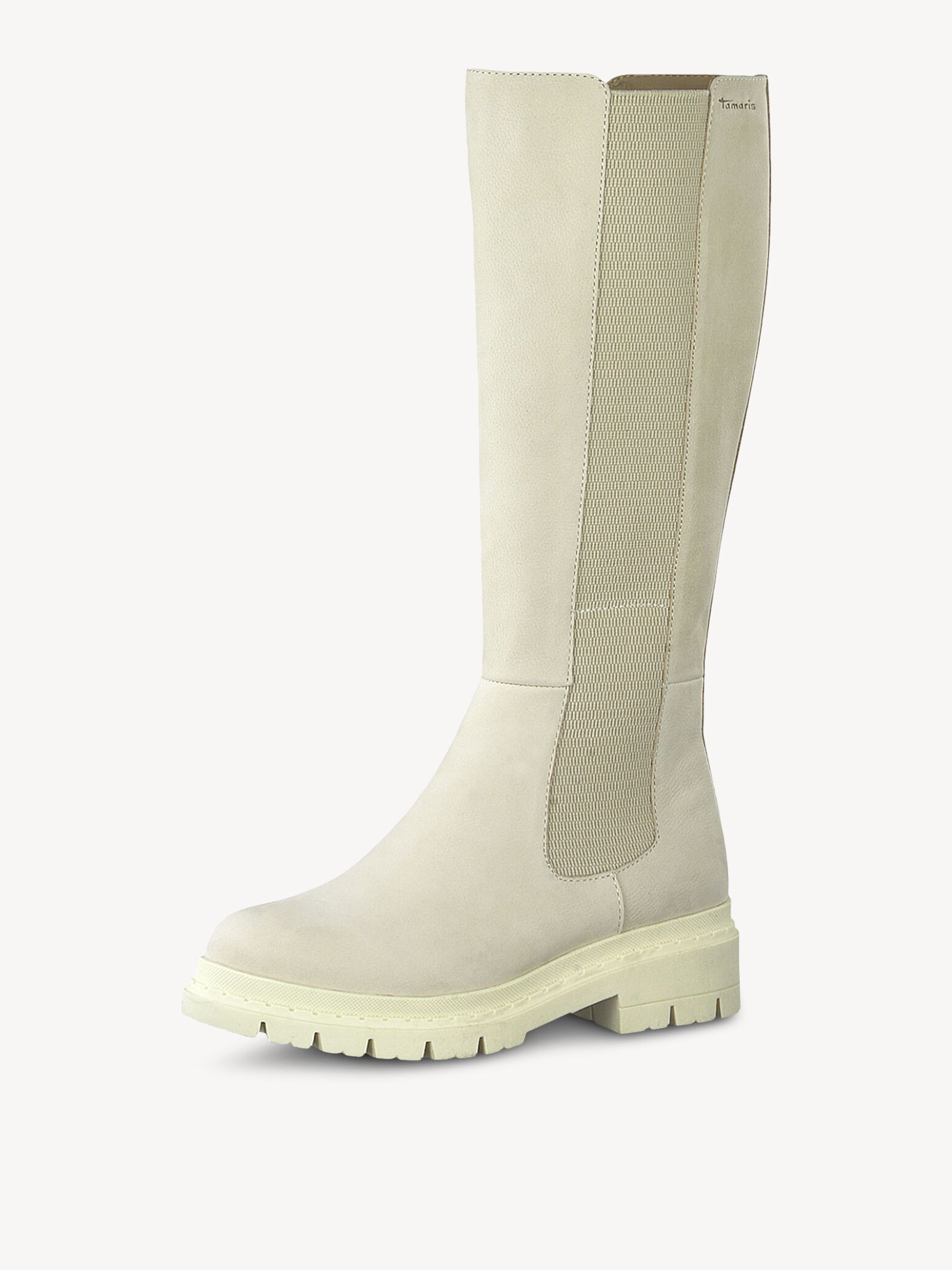 Bottes en cuir - beige