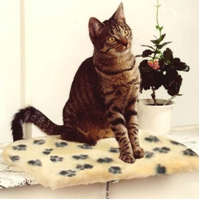 Silvio Design Katzenhängematten & Fensterliegeplätze Silvio Design Fensterliege beige, Cat paws