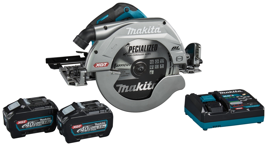 Makita HS011GT201 batteridrevet sirkelsag 270 mm 40V 5,0Ah Li-Ion