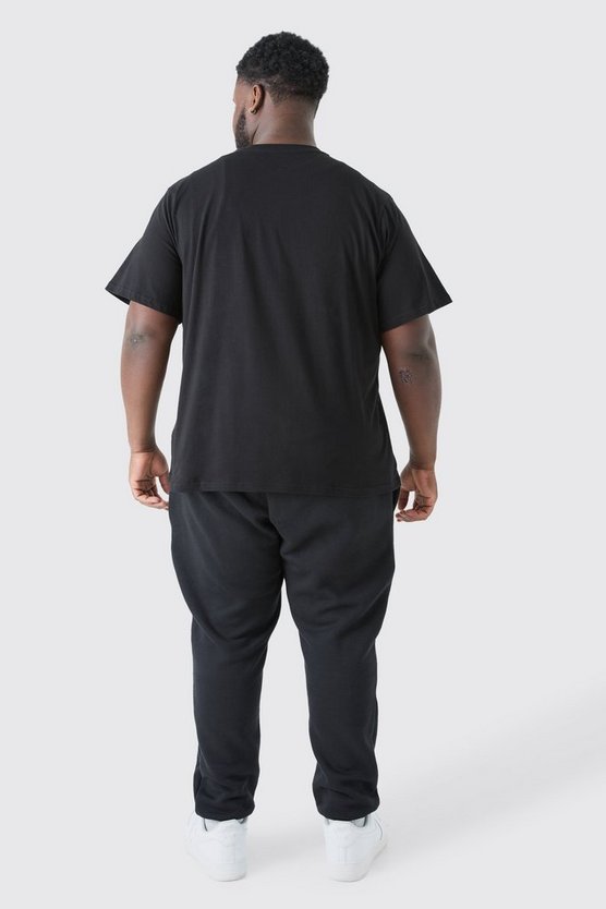 Plus T-Shirt mit Original Man-Print