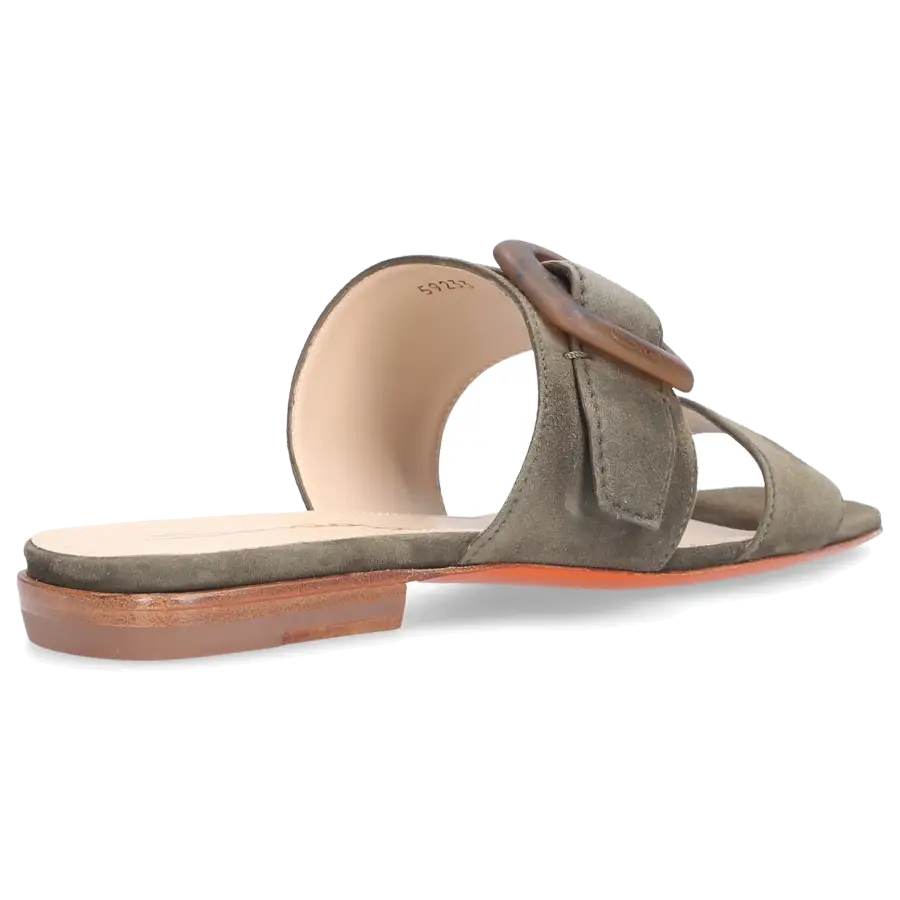 Santoni - Sandalen 59233 Veloursleder - grün