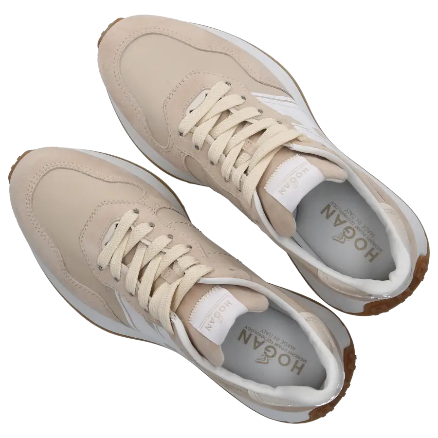 Hogan - Sneaker low H641 Veloursleder Textil - beige