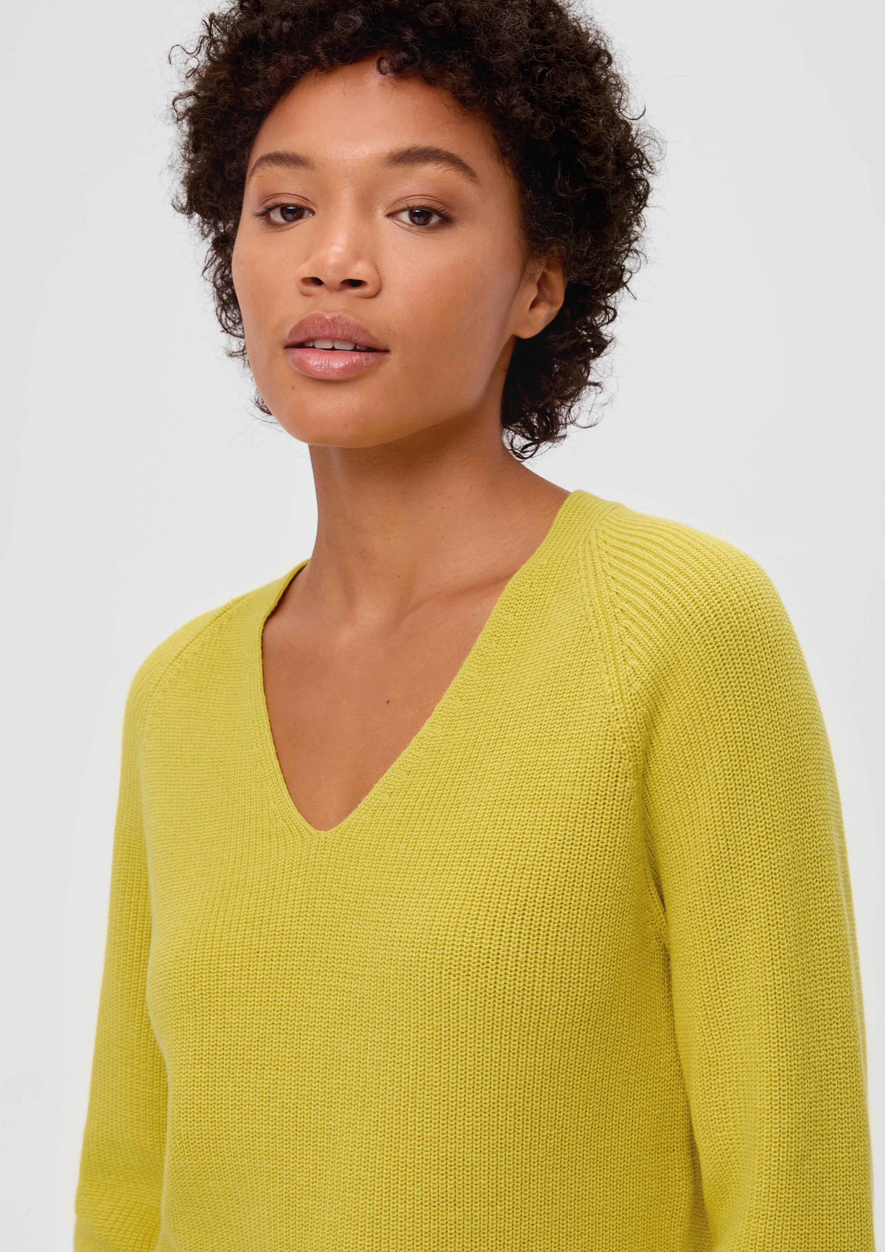 Strickpullover mit Rippelementen  2138226-1494