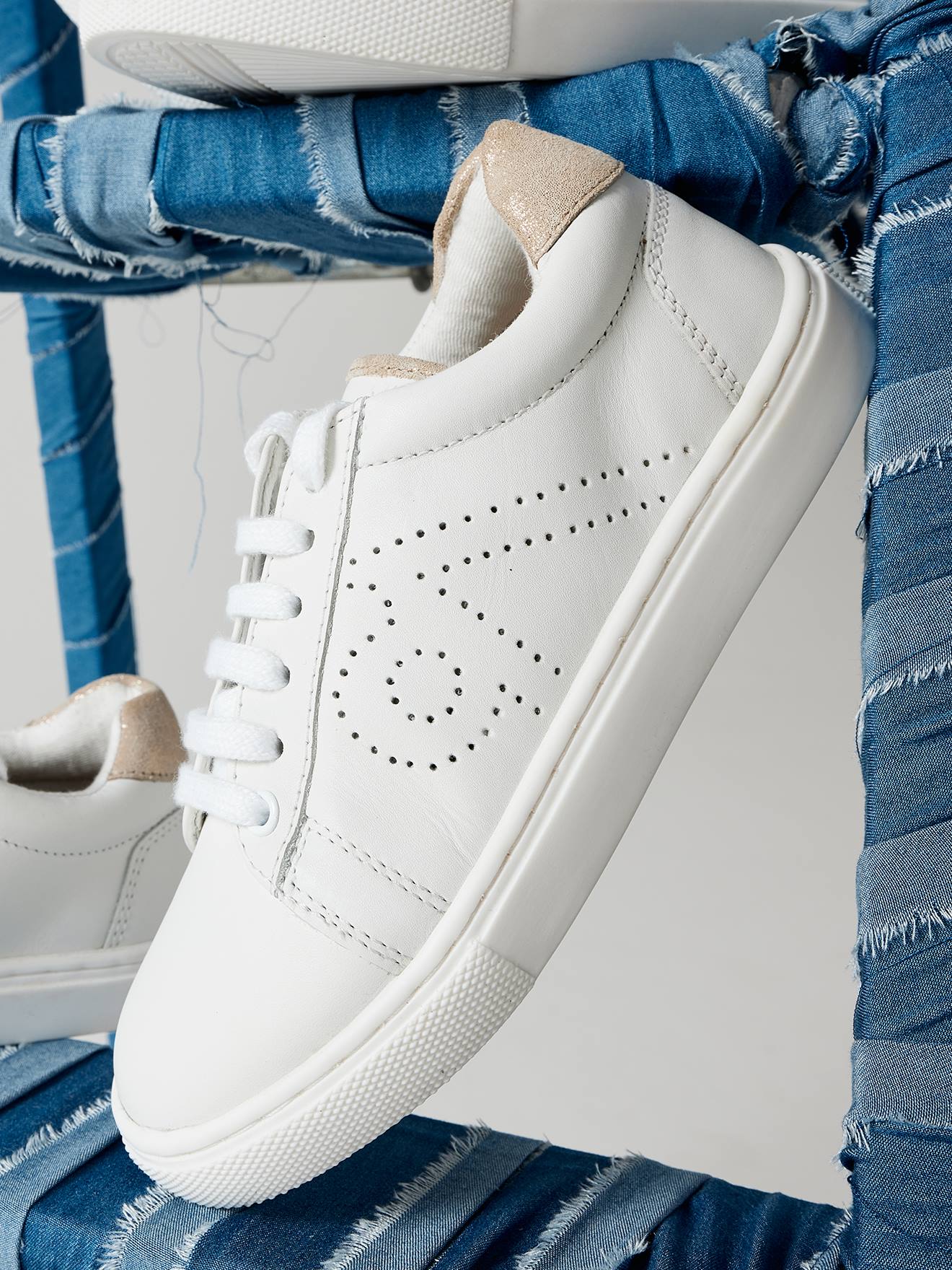 Vertbaudet Kinder Sneakers - weiß