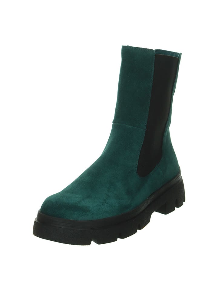 Think! Leder-Chelsea-Boots in Dunkelblau günstig kaufen