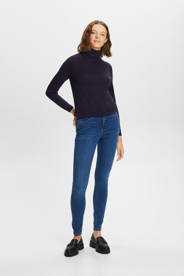 Skinny Jeans mit hohem Bund