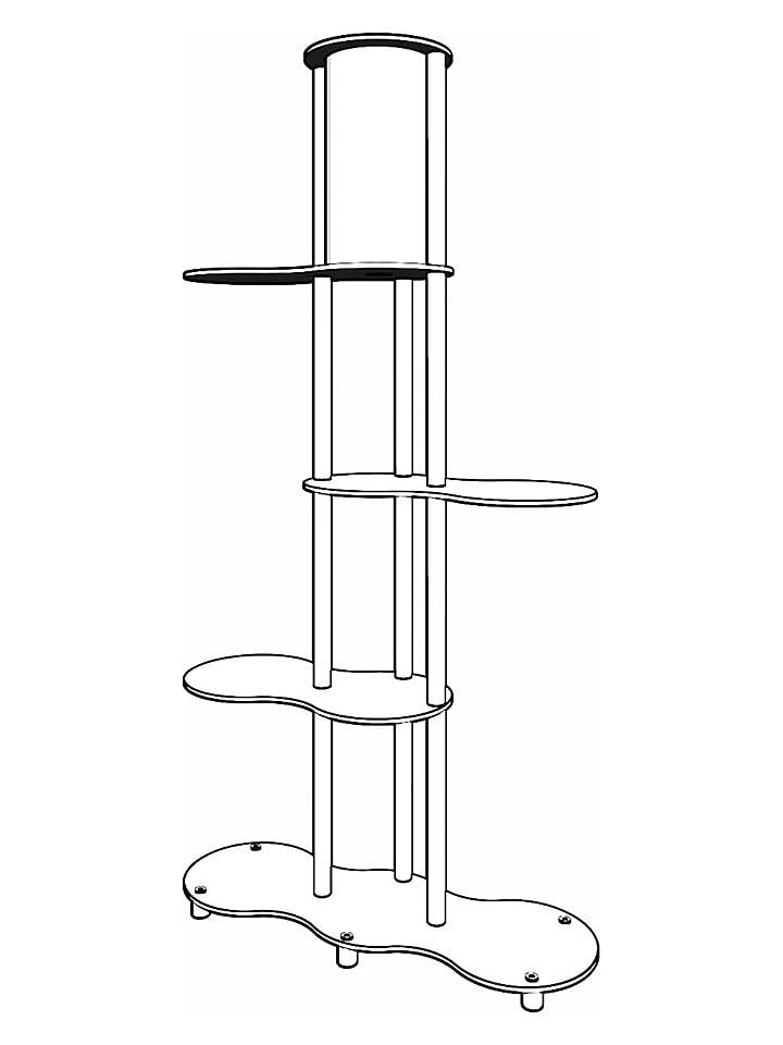 Opviq Standleuchte in Hellbraun/ Schwarz - (H)140 cm günstig kaufen onesize