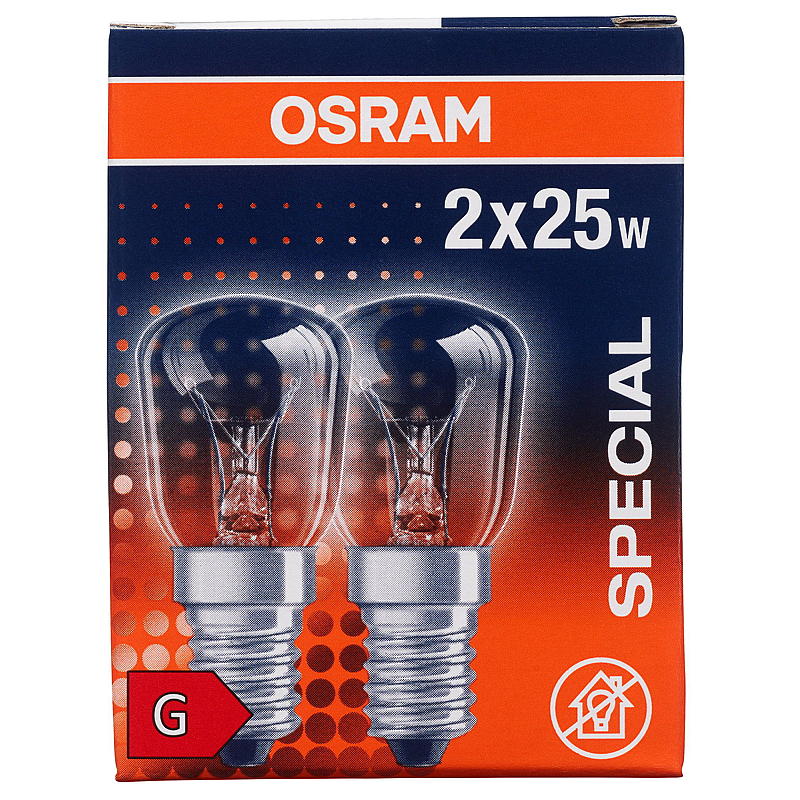 Osram Glødelampe mini 2-pk, 25 W E14 Osram