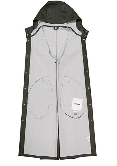 STUTTERHEIM, Regenmantel, PVC wasserdicht, grau