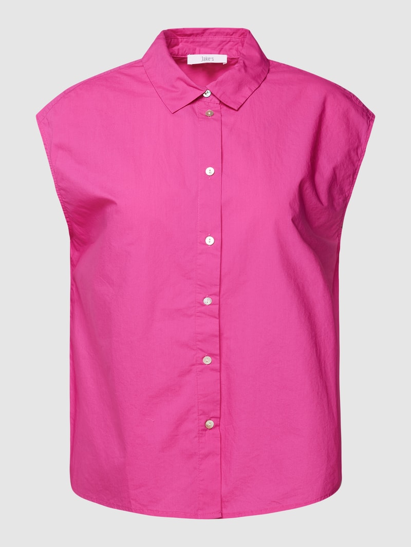 Blusentop mit Knopfleiste in rosa