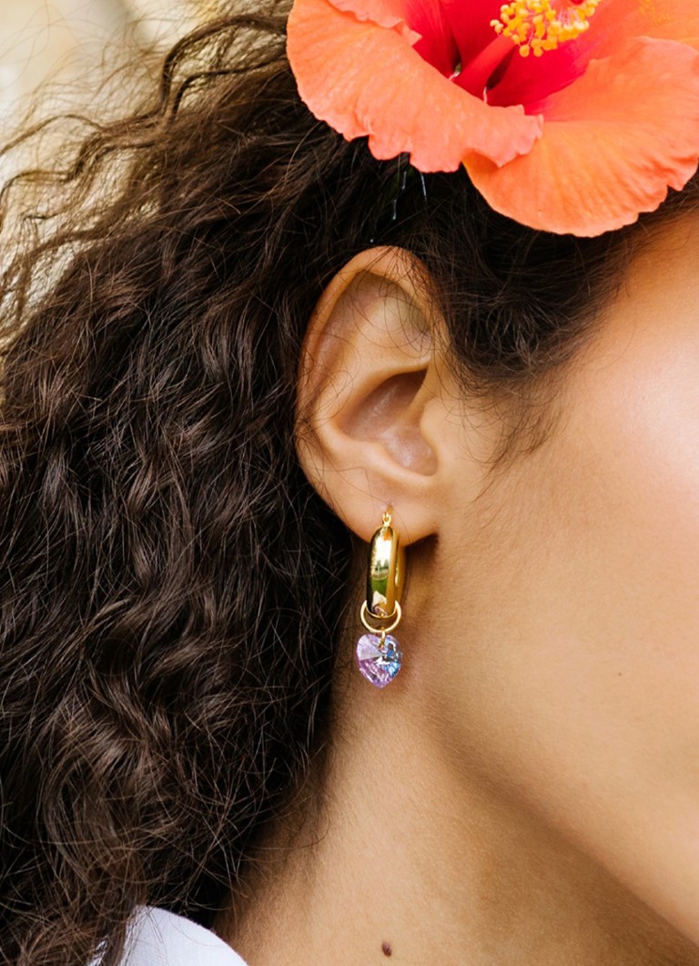 ANNELE Lonely Hearts Club gold-plated earrings