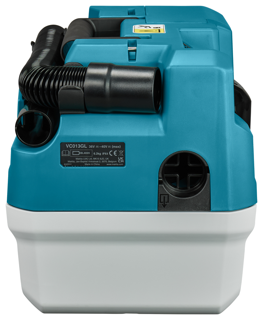 Aspirator compact fără fir Makita VC013GLZ03 40V fără baterii și încărcător în cutie