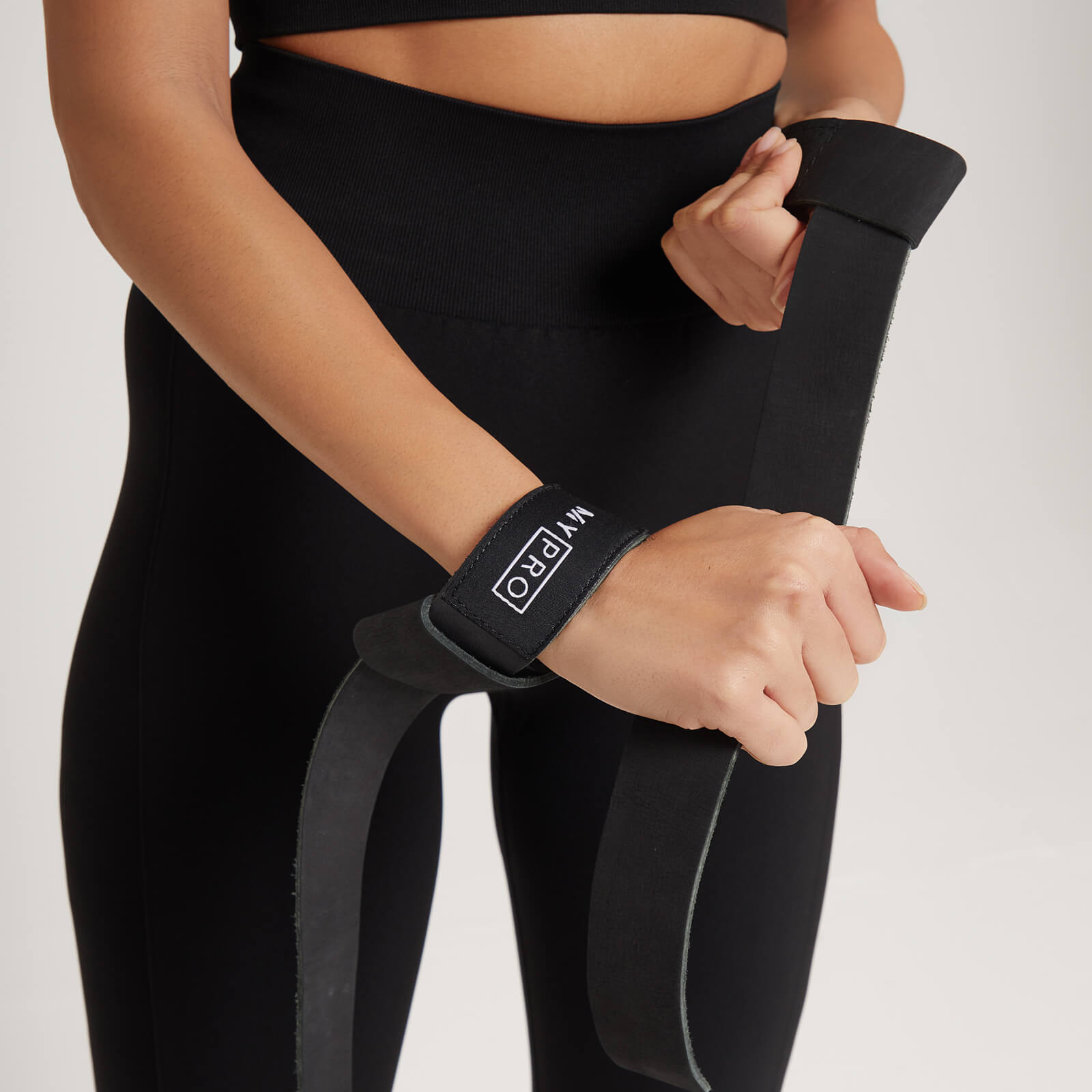 Sangles de traction en daim MYPRO – Noir