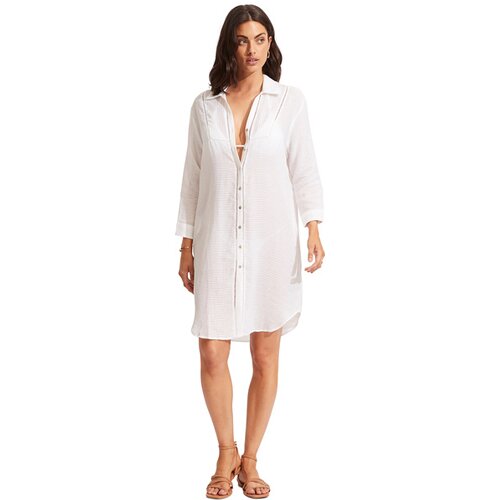 DAMEN HEMD LONGSHORE COVER UP