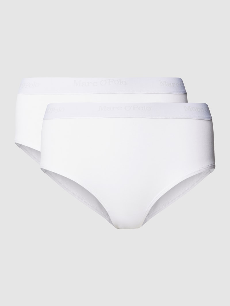 Slip mit elastischem Logo-Bund im 3er-Pack Modell 'ESSENTIALS' in weiß