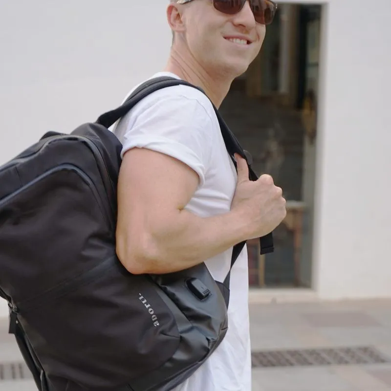 aporti Laptop Rucksack Milano - Schwarz