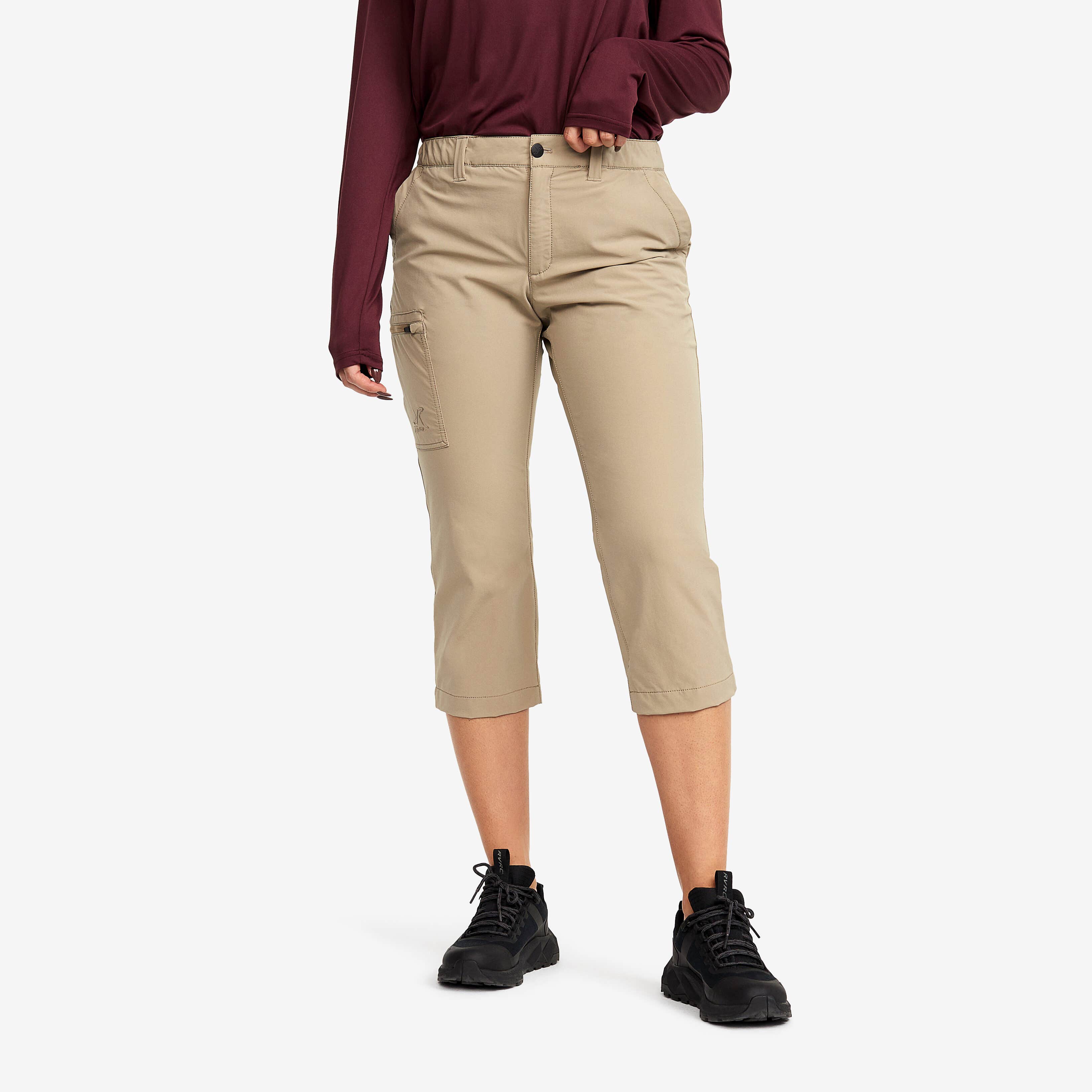 Loyal 3/4 Stretch Pants Femme Khaki