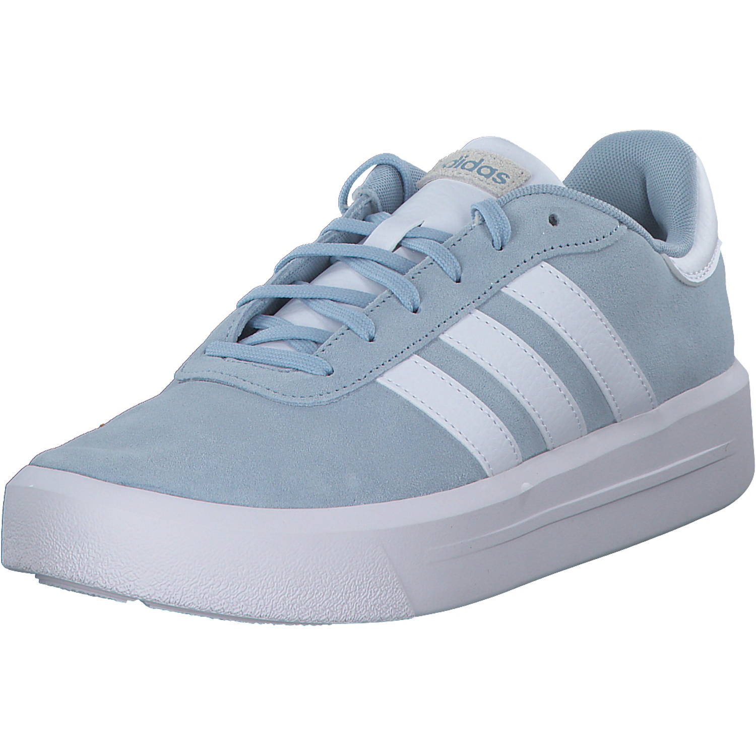 Adidas Court Platform Suede, Schnürschuhe, blau/weiß