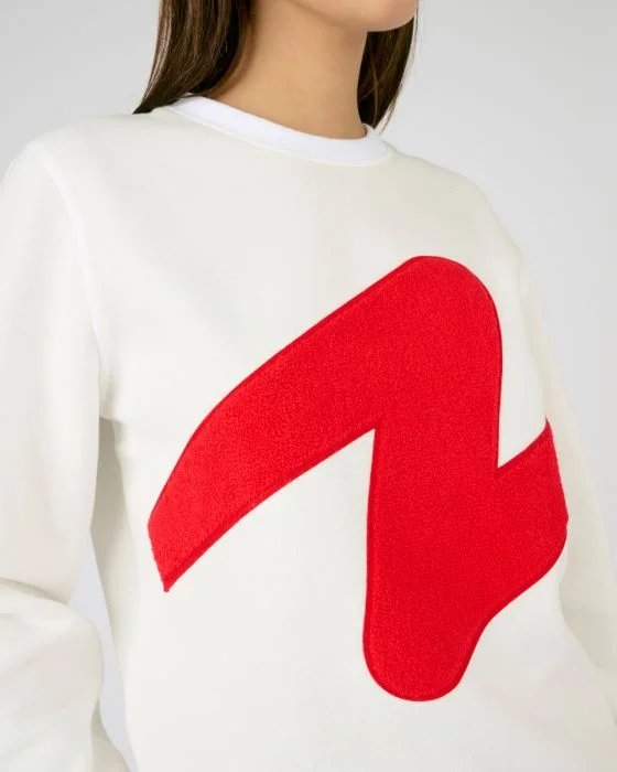 Sweat-shirt molletonné à motif placé Thermolactyl