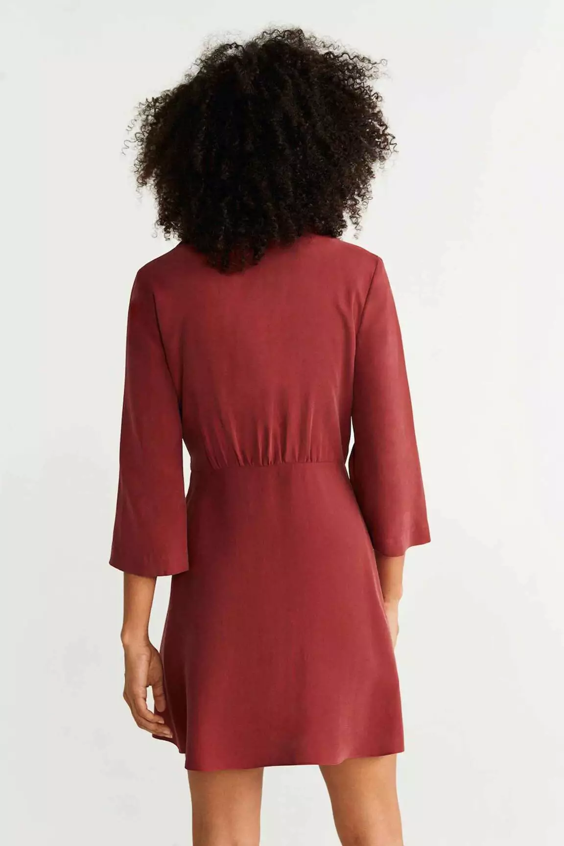 Mango Robes Mi Longues Femme couleur rouge